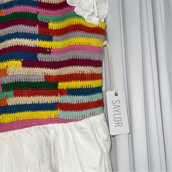 Saylor Leonara Rainbow Mini Dress in Medium - Picture 11 of 13